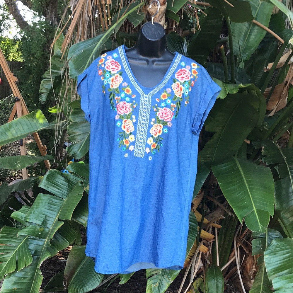 Um Gee denim mini dress or tunic top